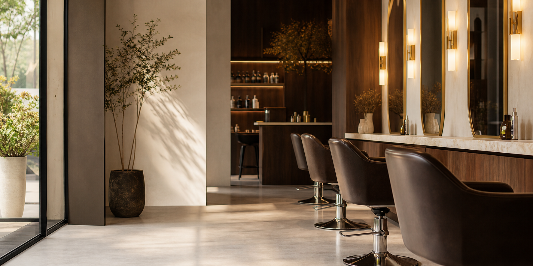 Premium hair studio salon atmosferi
